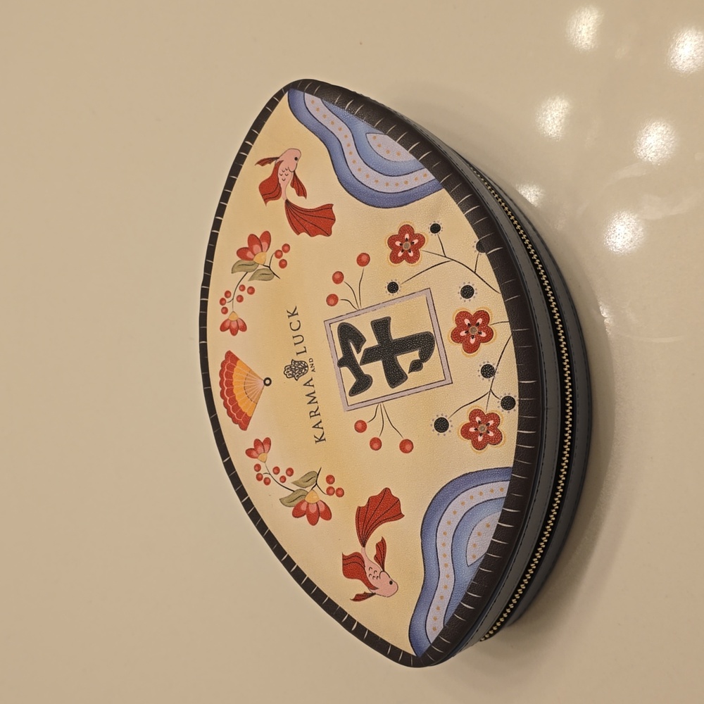 Karma and luck travel jewelry case